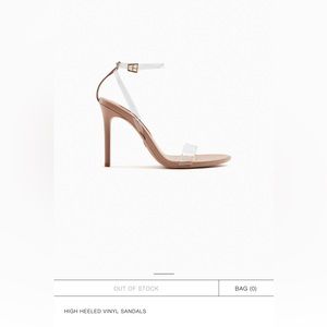 High heeled Vinyl Sandals